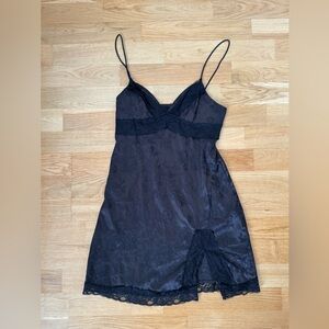 SHEIN Black Lace Floral Slip